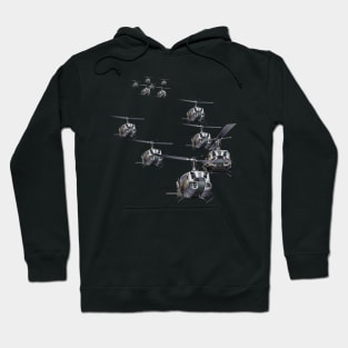 Vietnam Combat Veteran -  Assault Helicopter Formation X 6 no Pax Hoodie